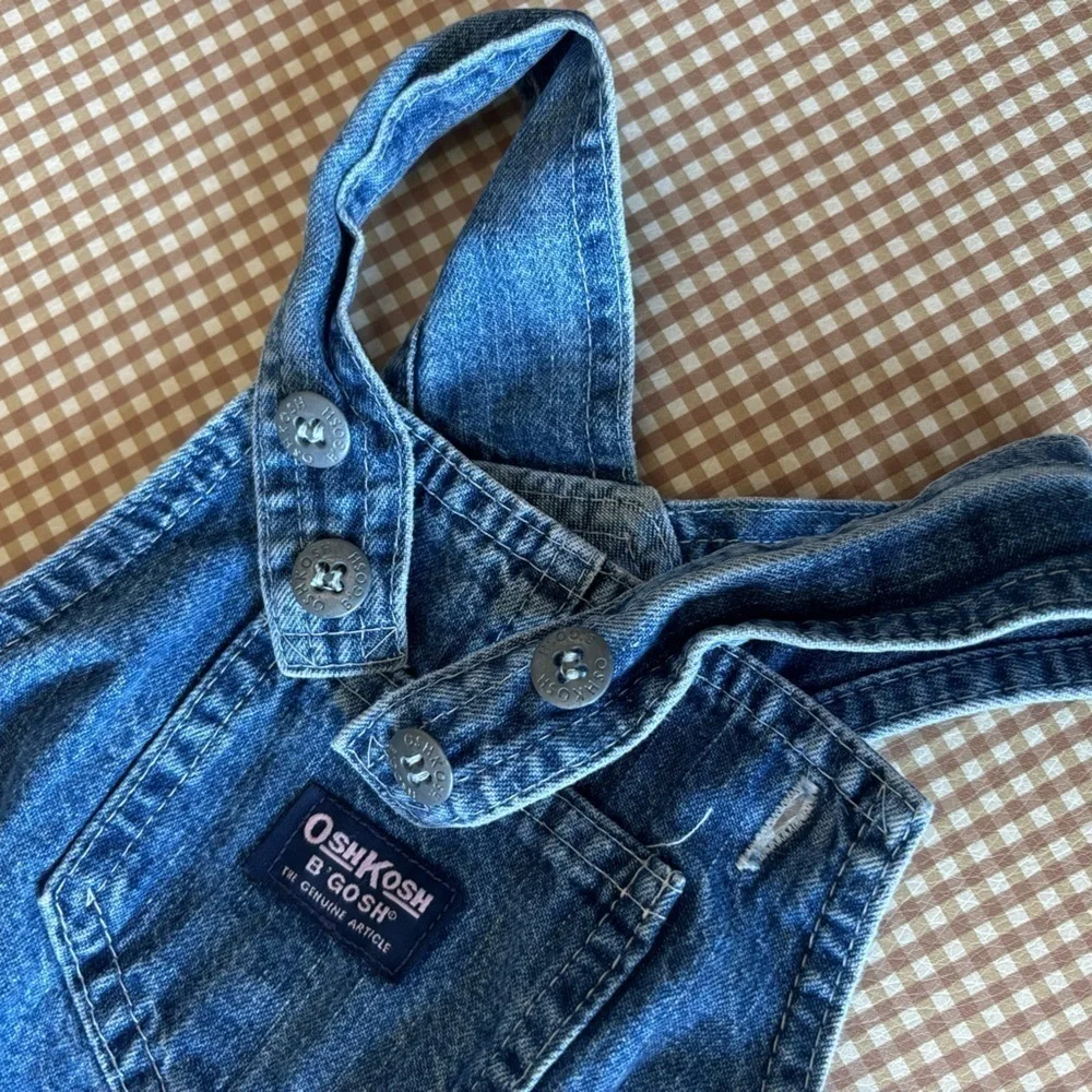 Vintage OshKosh Toddler denim overalls style‎ jumper dress. Size 4